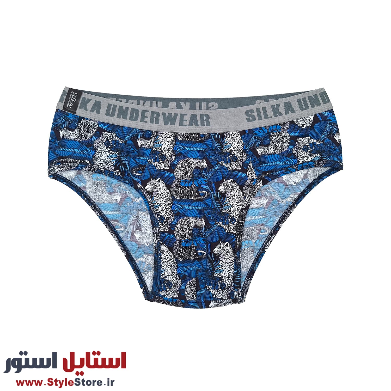 شورت اسلیپ مردانه سیلکا مدل Blue-Cheetah کد 2001 — تصویر ۲