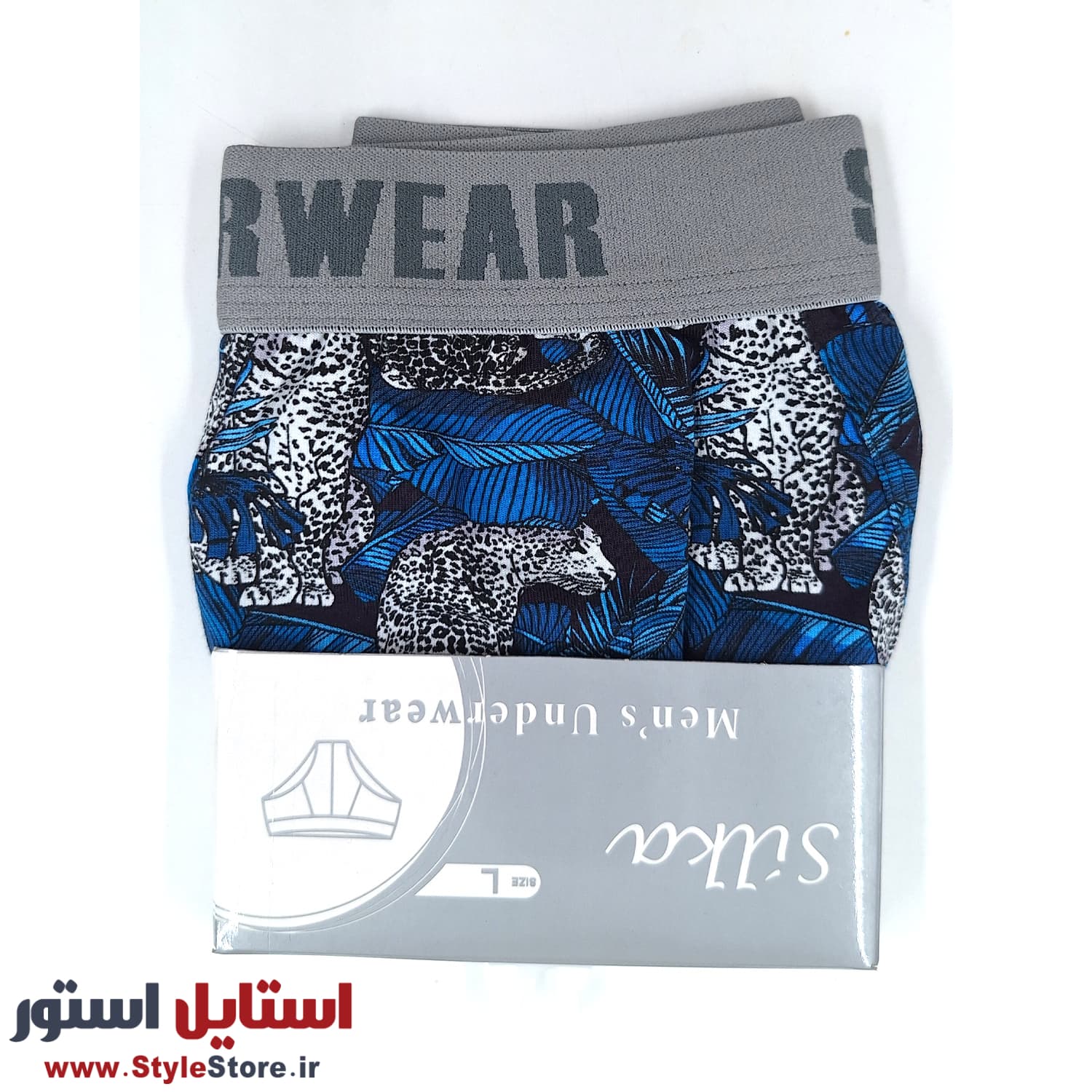 شورت اسلیپ مردانه سیلکا مدل Blue-Cheetah کد 2001 — تصویر ۵