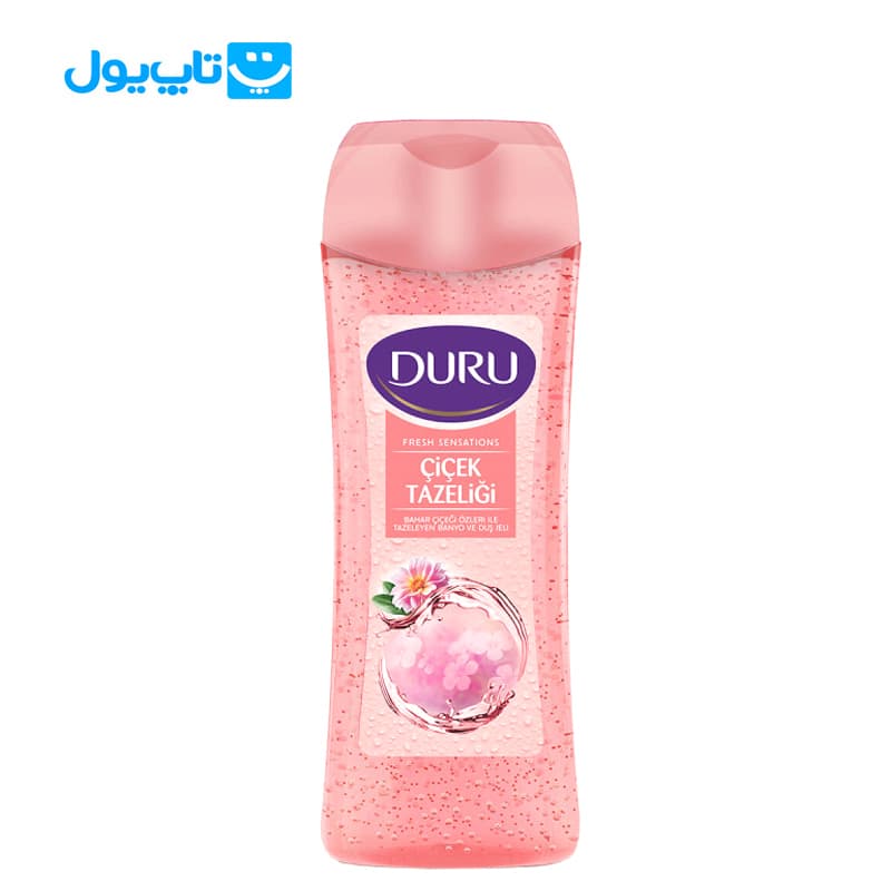 شامپو بدن دورو DURU سری Fresh Sensations مدل Cicek Tazeligi رایحه گل‌های بهاری حجم 450 میلی‌لیتر