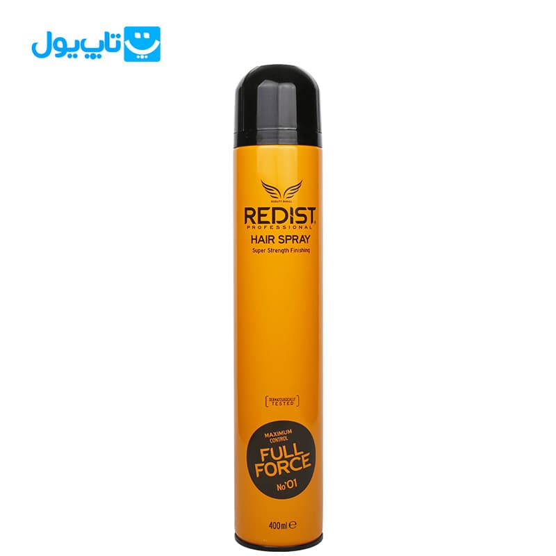 اسپری حالت دهنده مو ردیست Redist مدل full force خیلی قوی حجم 400 میلی لیتر — تصویر ۲