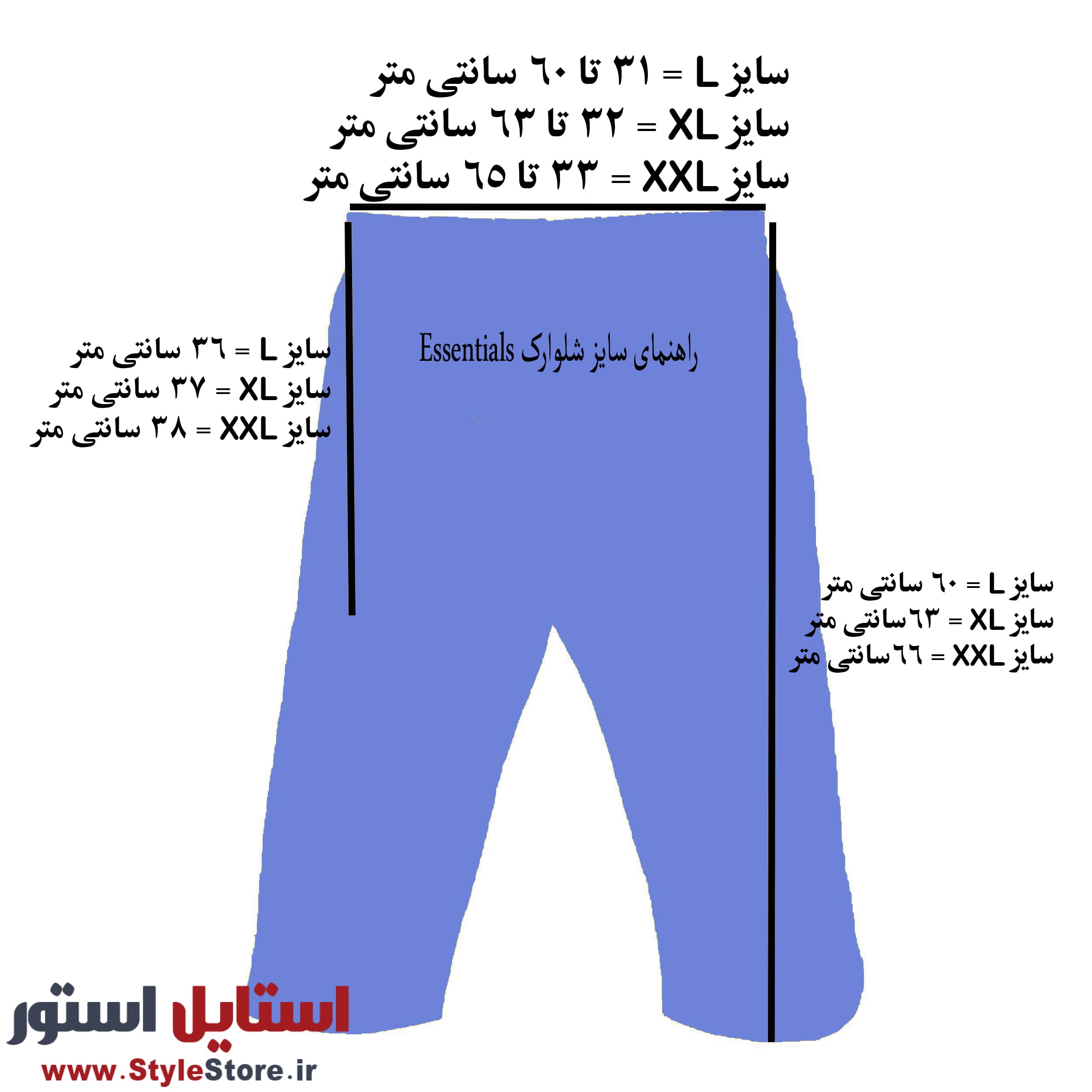 شلوارک مردانه شیک مدل ESSENTIALS رنگ نوک مدادی — تصویر ۳