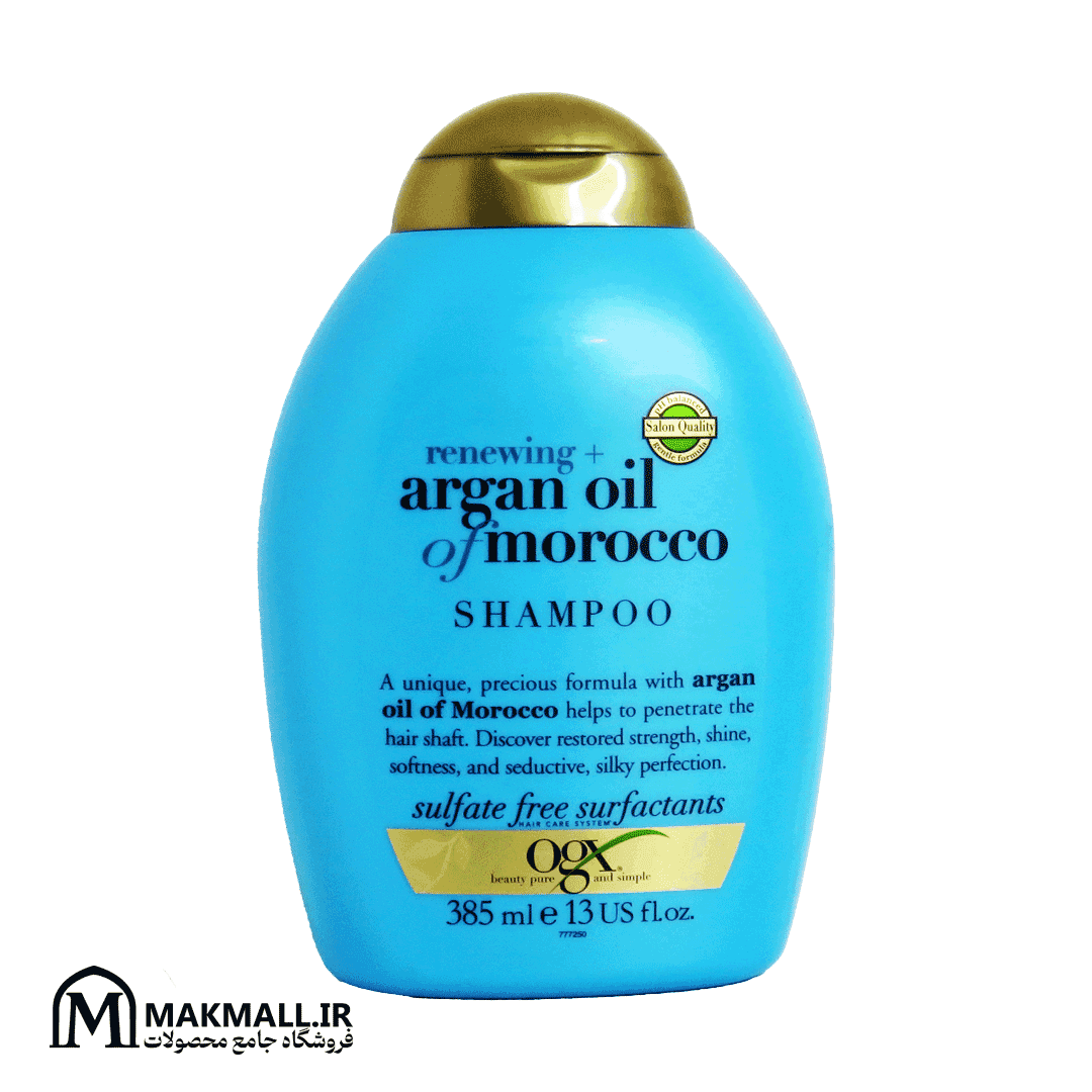 شامپو آرگان مراکش او جی ایکس فاقد سولفات 385 میل | OGX Renewing Moroccan Argan Oil Sulfate-Free Shampoo 385ml