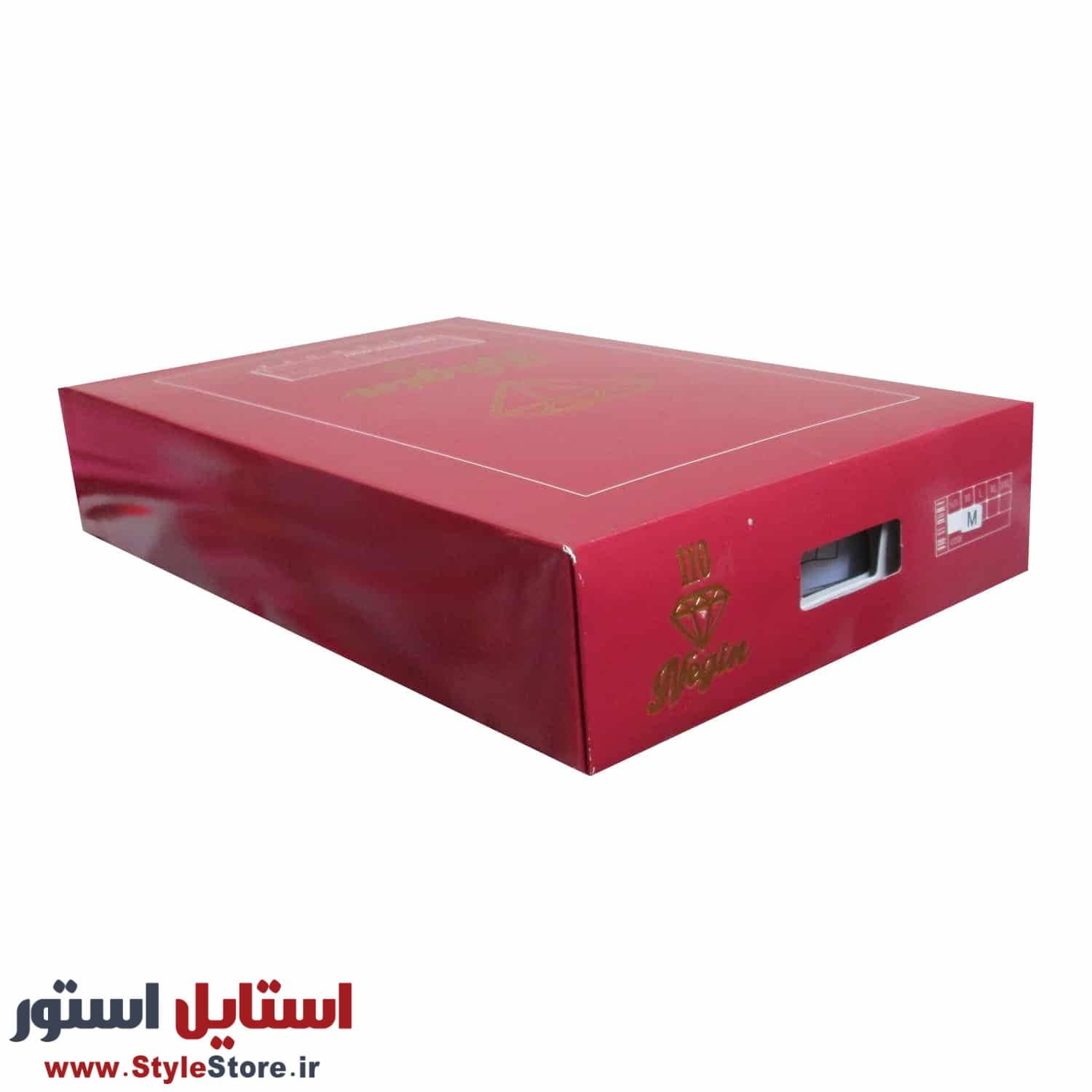 پیراهن مردانه یقه دیپلمات نگین رنگ سفید (اوت لت) — تصویر ۷