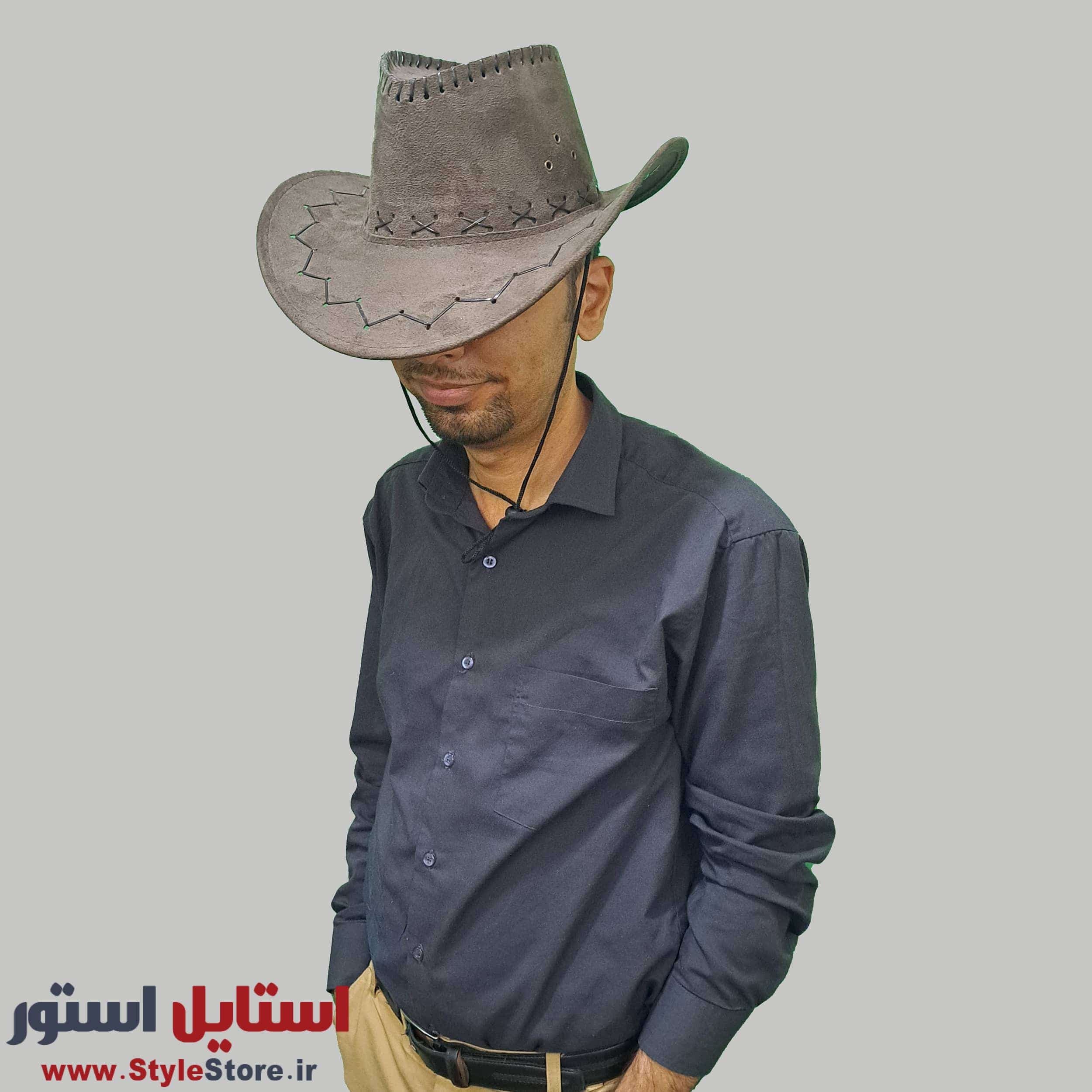 کلاه شاپو مدل کابوی زیگزاگی کد 51671 (اوت لت) — تصویر ۵