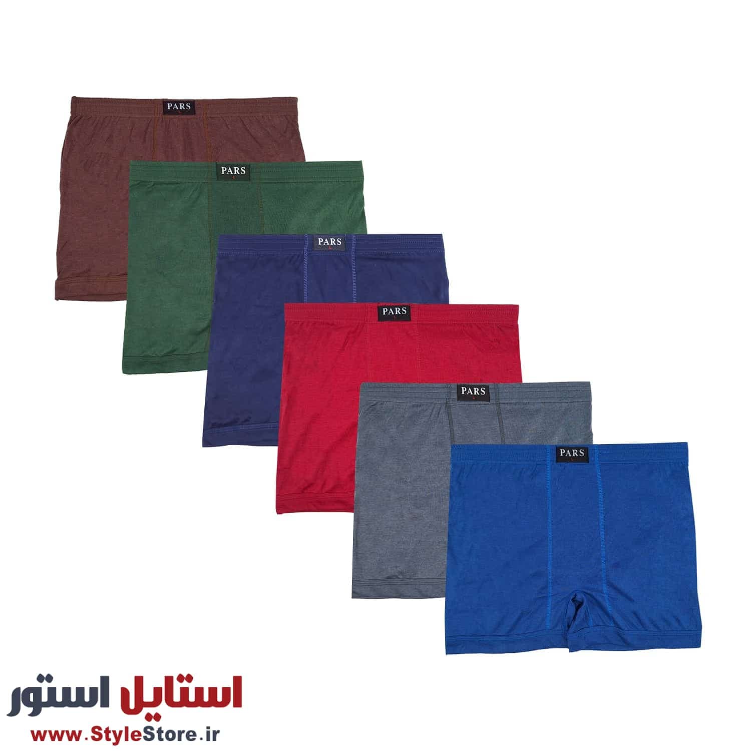 شورت مردانه پادار پارس رنگ تیره مجموعه 4 عددی (اوت لت)