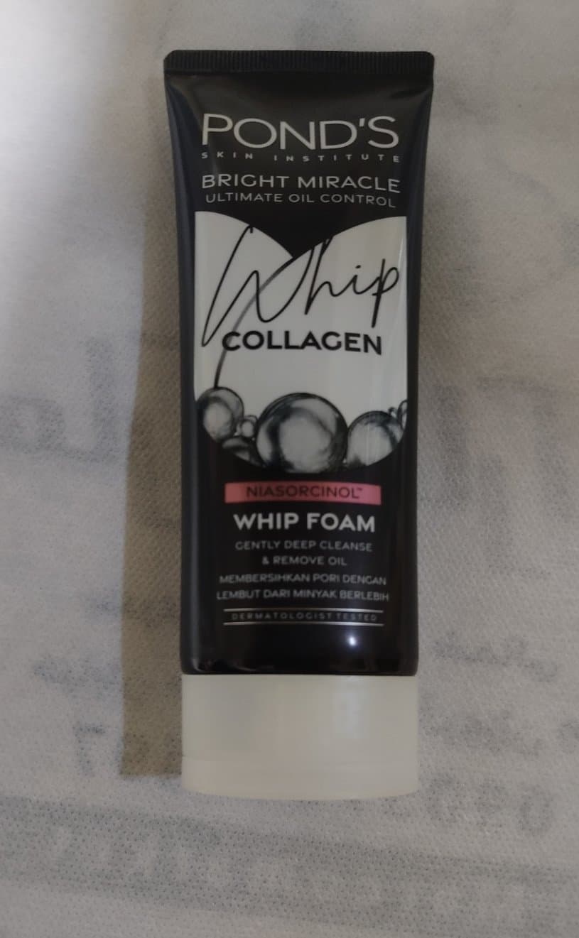 فوم شستشوی صورت پوندز Pond’s Whip Collagen | Bright Miracle Ultimate Oil Control** — تصویر ۳