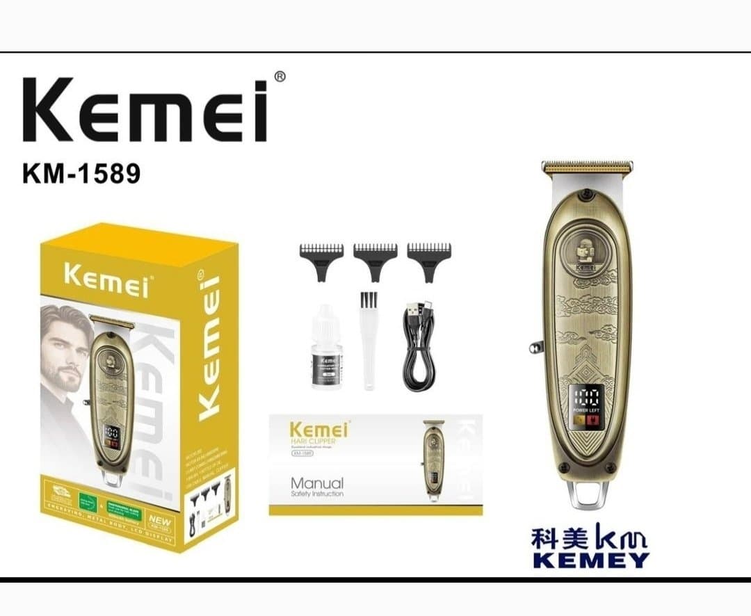 ### 🔹 **ماشین اصلاح خط‌زن و صفرزن حرفه‌ای Kemei KM-1589 | جام کوزارکس jamcosrx**
