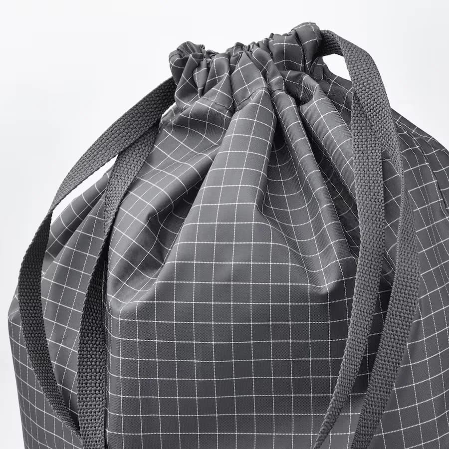 کیف ایکیا RENSARE طرح چهارخانه/مشکی، 30×40 سانتی‌متر/8 لیتر — تصویر ۲