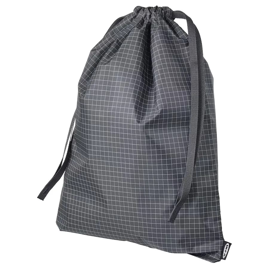 کیف ایکیا RENSARE طرح چهارخانه/مشکی، 30×40 سانتی‌متر/8 لیتر