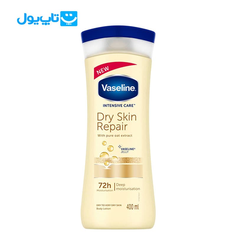 لوسیون بدن وازلین Vaseline مدل Dry Skin Repair حجم 400 میلی لیتر