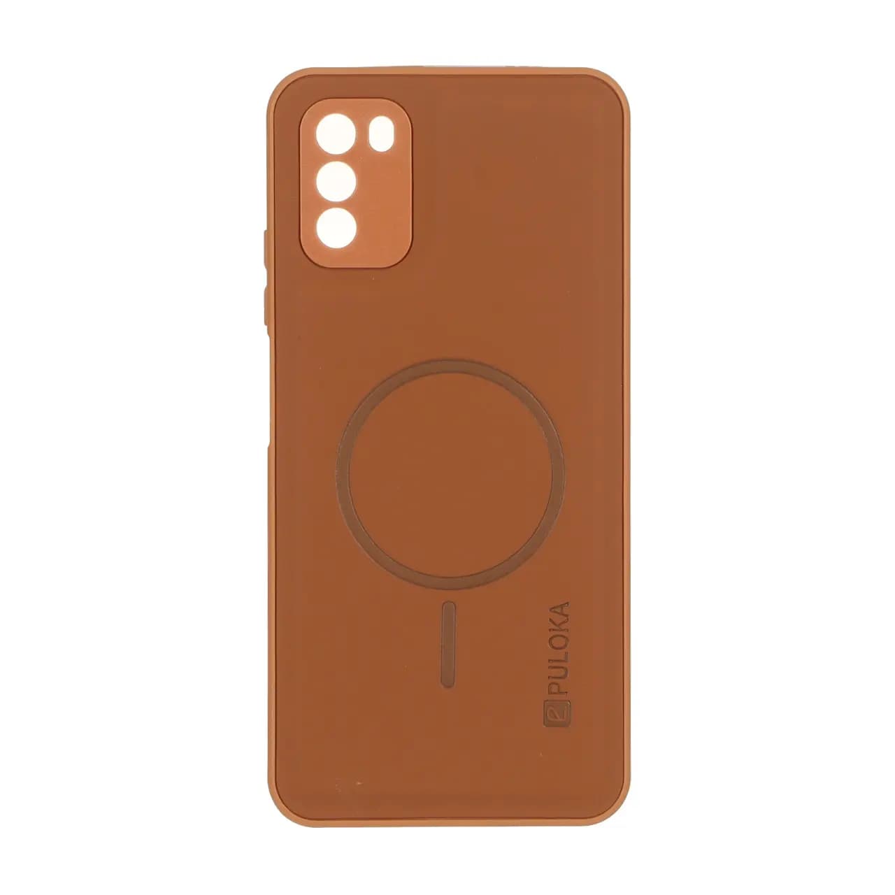قاب Puloka جیر طرح مگ سیف Slim محافظ لنزدار Xiaomi Poco M3 – قهوه ای روشن