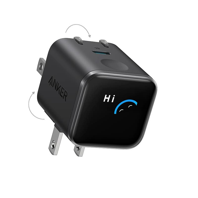 آداپتور شارژر 45w نمایشگردار سوپرفست باهوش مصنوعی انکر با خروجی PD مدل Anker Nano A121D — تصویر ۲