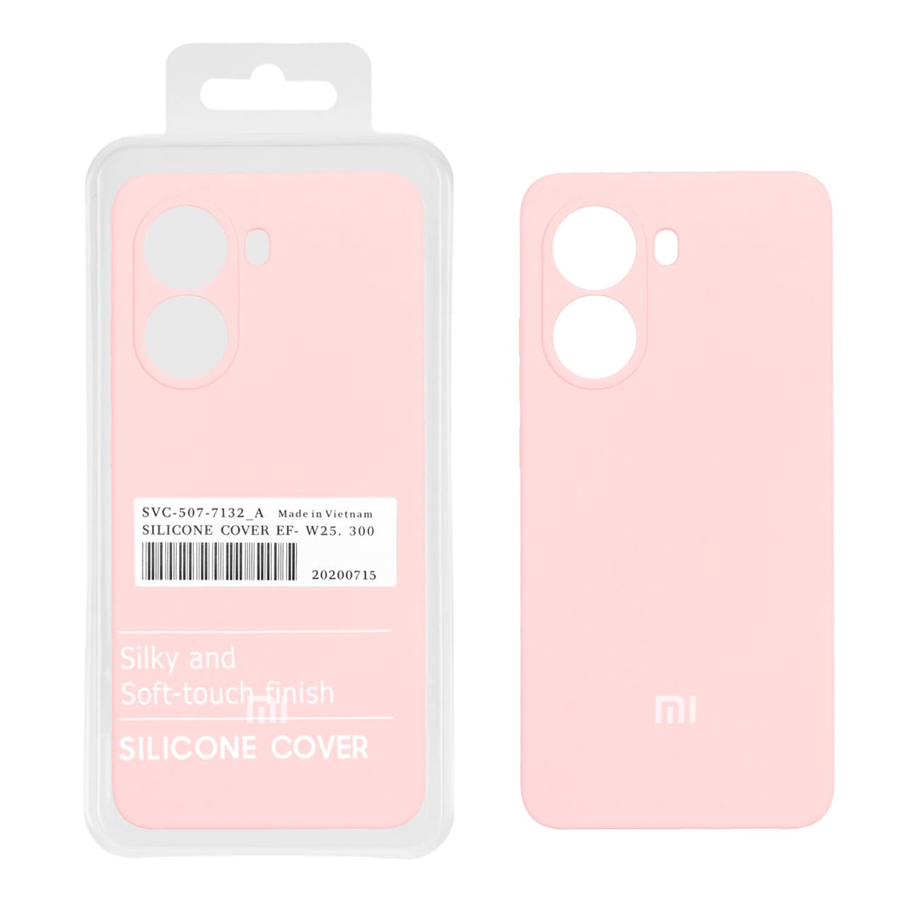 قاب سیلیکونی پاک کنی اورجینال درجه یک Xiaomi Poco X7 Pro – گلبهی (پک دار)