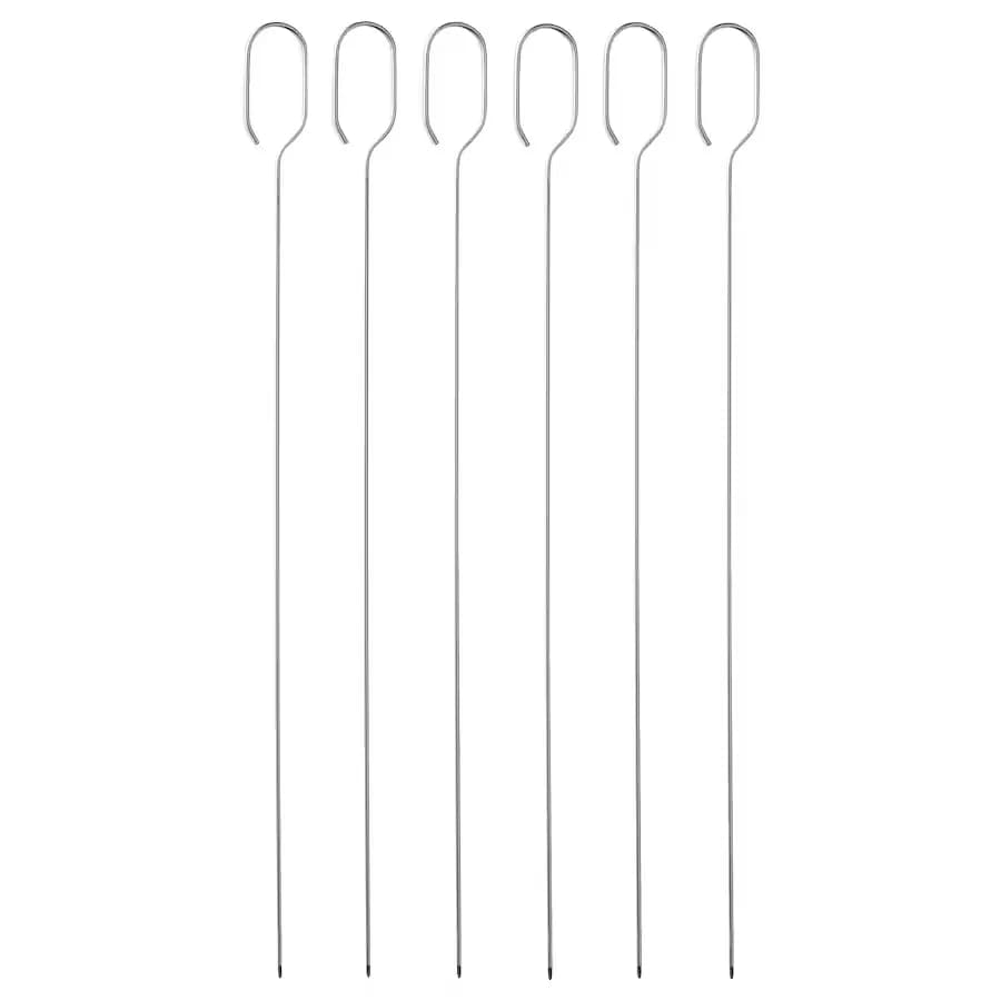 بسته 6 عددی سیخ گریل استیل ایکیا GRILLTIDER، سایز ۳۰ سانتیمتر