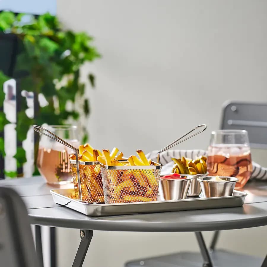 سبد سرو استیل ایکیا GRILLTIDER — تصویر ۳
