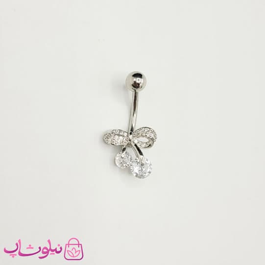 پیرسینگ ناف مدل گیلاس و پاپیون فول استیل کد 270