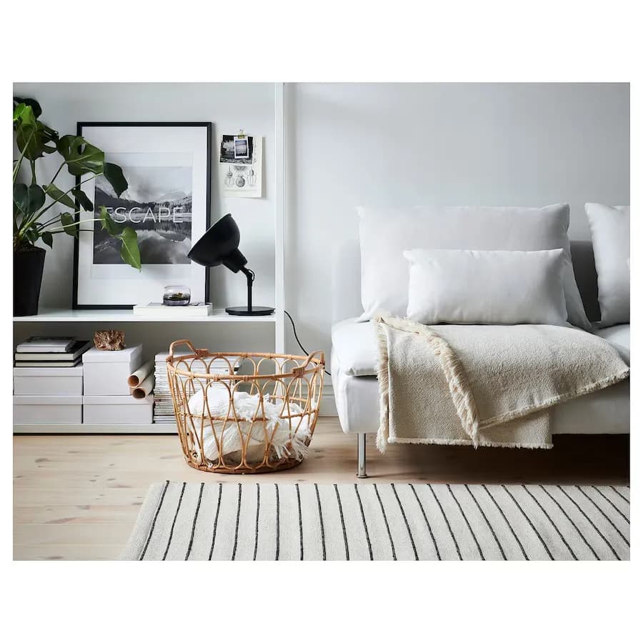 سبد حصیری ایکیا SNIDAD سایز 54×39 سانتیمتر — تصویر ۶