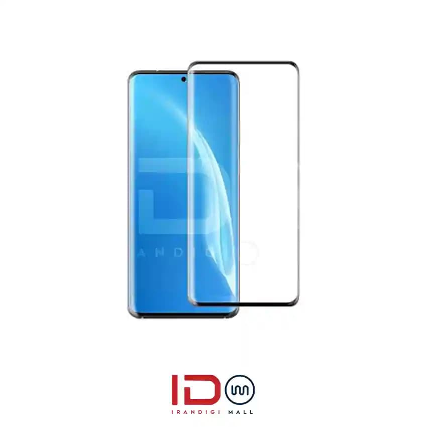 گلس شیشه ای تمام صفحه و فول چسب گوشی موبایل سامسونگ Galaxy S20 Plus مدل رد لیبل