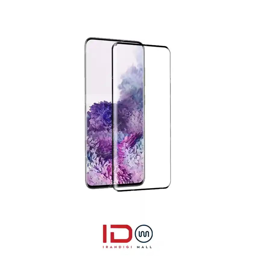 گلس شیشه ای تمام صفحه و فول چسب گوشی موبایل سامسونگ Galaxy S20 Plus مدل رد لیبل — تصویر ۲