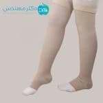 جوراب واریس کفی دار سیلیکونی (ترمز دار) تا ران ورنا — تصویر ۳