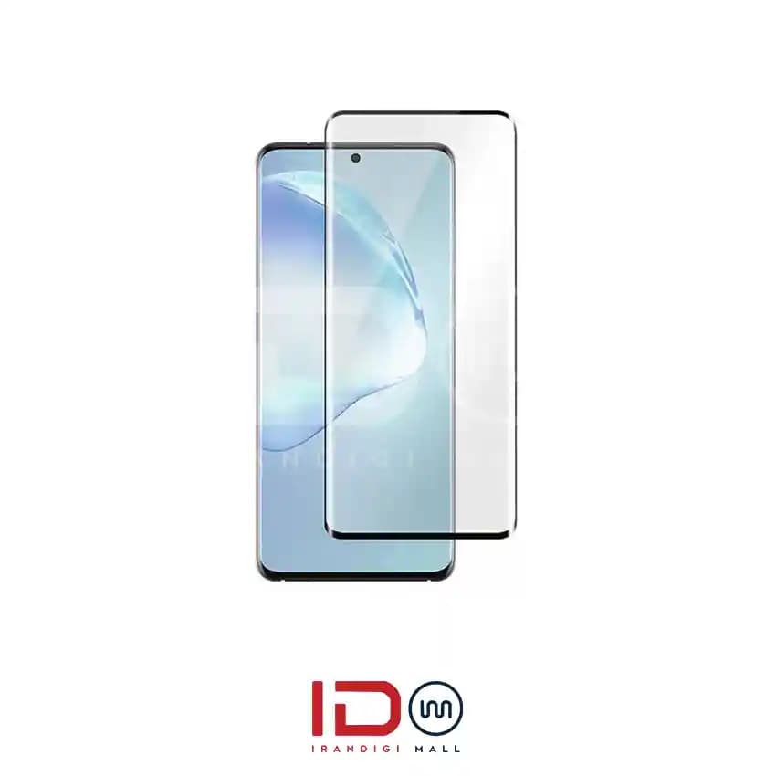 گلس شیشه ای تمام صفحه و فول چسب گوشی موبایل سامسونگ Galaxy S20 Ultra مدل رد لیبل — تصویر ۲
