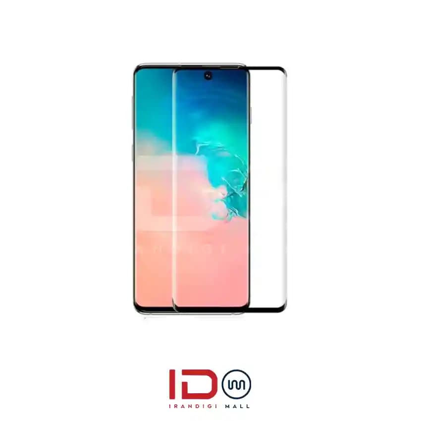 گلس شیشه ای تمام صفحه و فول چسب گوشی موبایل سامسونگ Galaxy S20 Ultra مدل رد لیبل
