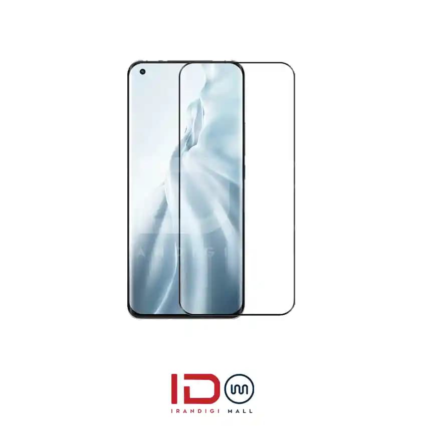گلس شیشه ای تمام صفحه و فول چسب موبایل Xiaomi Mi 11 مدل رد لیبل