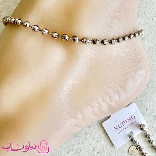 پابند زنانه ژوپینگ مدل آلبرنادو نقره ای رنگ کد 3991