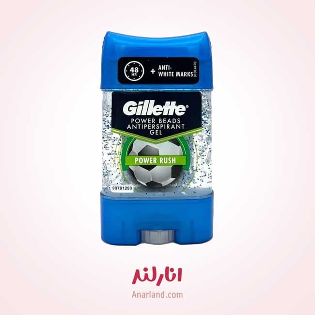 ژل شفاف ضد تعریق مردانه ژیلت مدل Power Rush