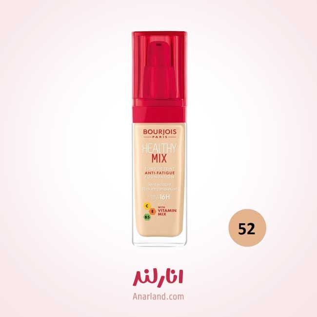 کرم پودر بورژوآ مدل Healthy Mix شماره 52 vanilla