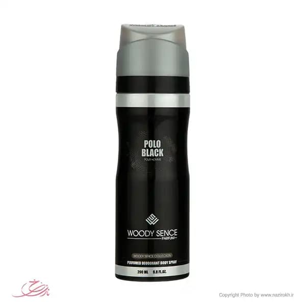 اسپری مردانه وودی سنس مدل Polo Black حجم 200 میلی لیتر