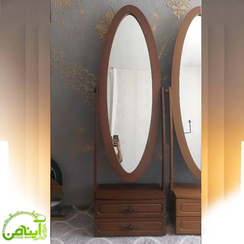 آینه قدی دو کشو – آینه متحرک — تصویر ۳