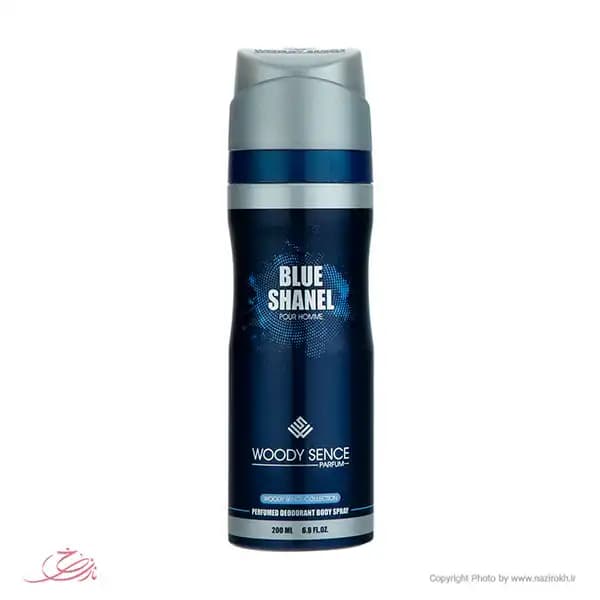 اسپری مردانه وودی سنس مدل Blue Shanel حجم 200 میلی لیتر — تصویر ۳