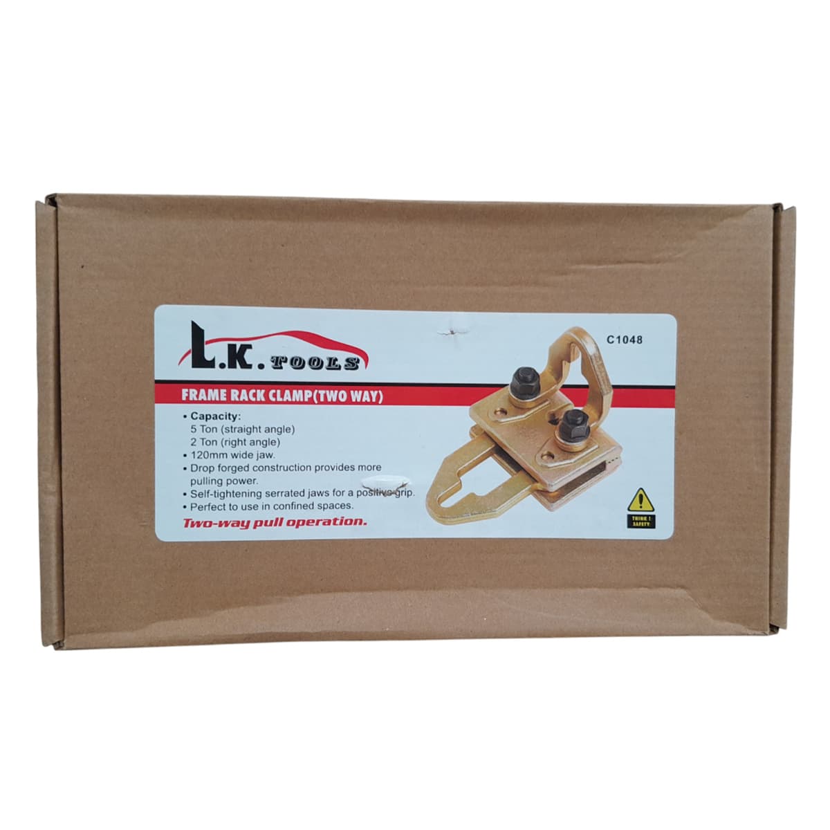 گیره فک تخت صافکاری دوطرفه ظرفیت مستقیم 5 تن و عمودی 2 تن LK کد C1048 — تصویر ۲