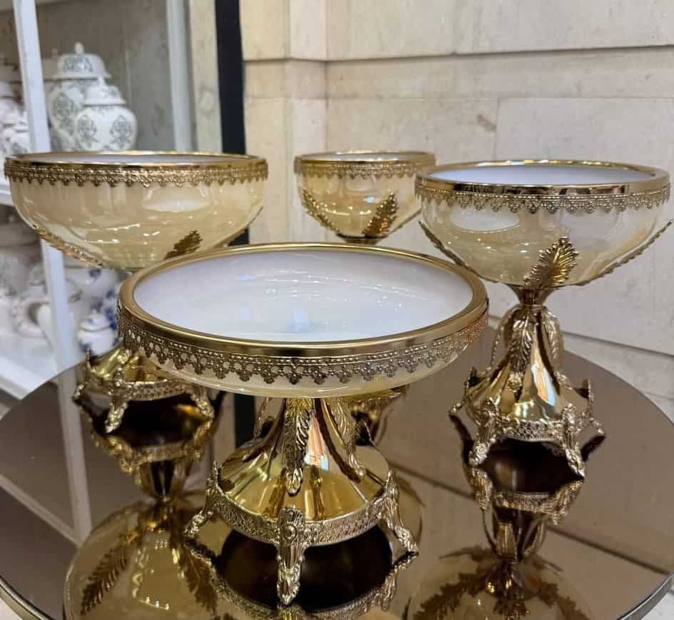 سرویس پذیرایی رویال گلد طلایی 4 تیکه کد roylG400