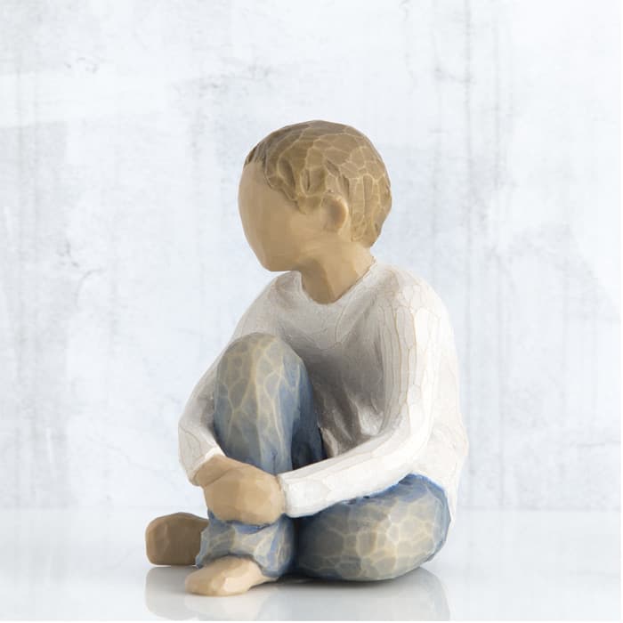 مجسمه اورجینال Willow Tree مدل Caring Child — تصویر ۲