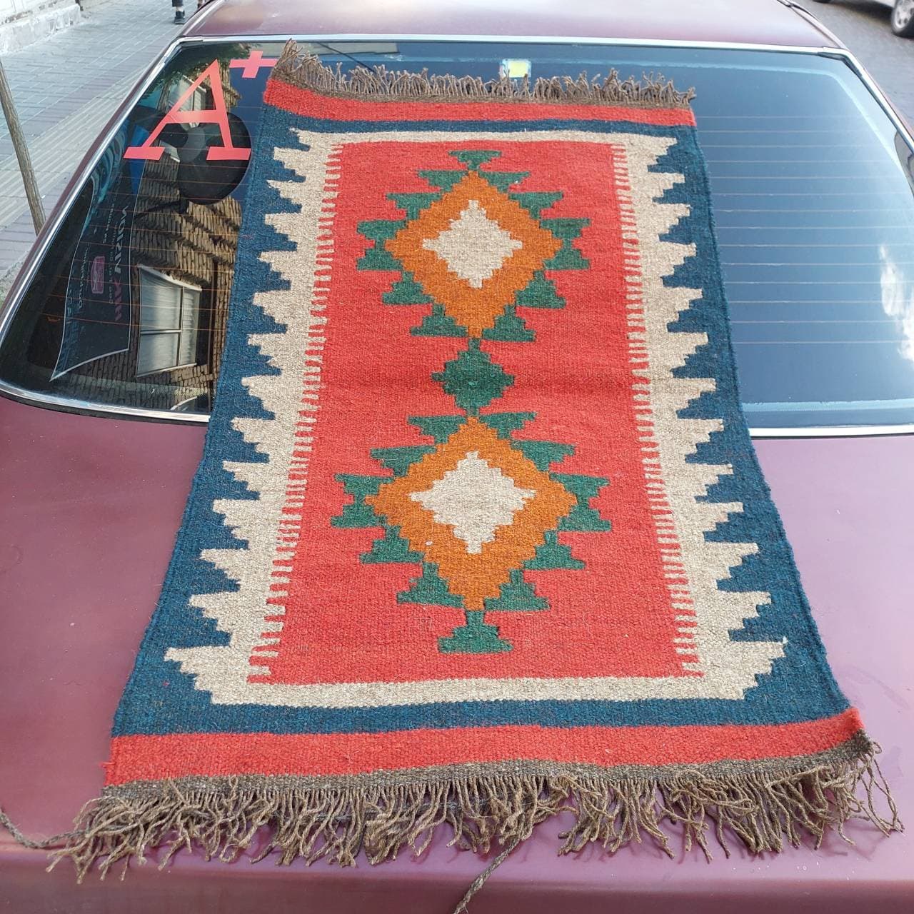 گلیم پشم پادری دستبافت 60×100 cm دو طرفه کد ۴۷