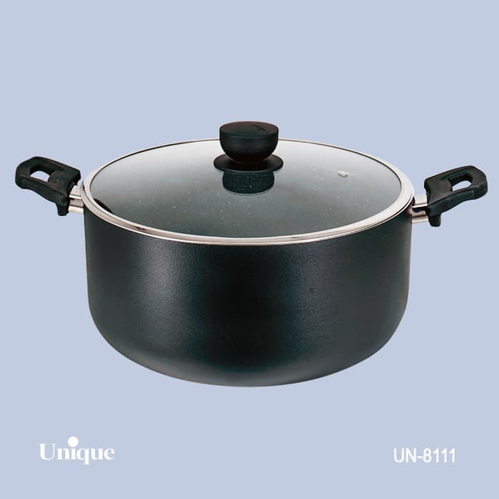 قابلمه تک سایز 32 کف گرانیت-مشکی یونیک کد UN-8111