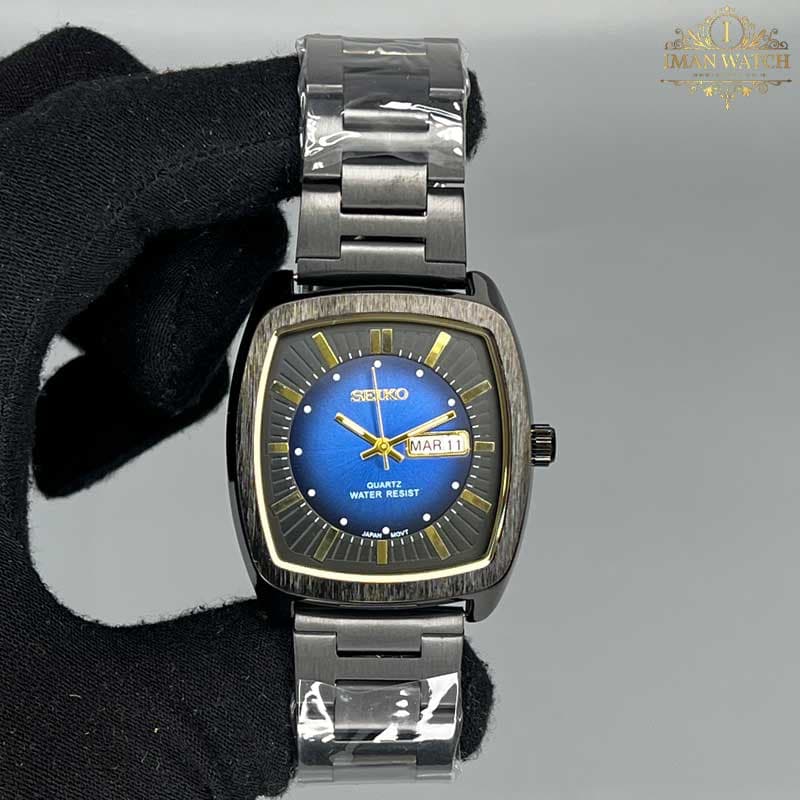 ساعت مردانه سیکو کلاسیک صفحه سرمه ای Seiko 5922