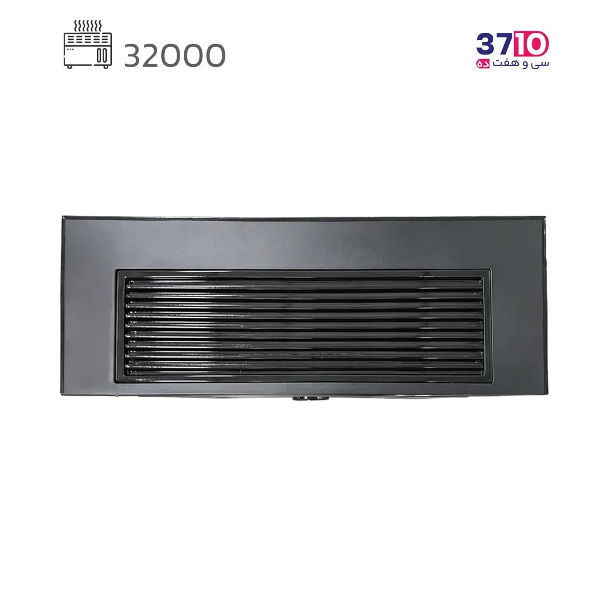 بخاری شومینه ایمن گاز مشهد 32000 طرح چدن مشکی مدل شارین A کلاسیک — تصویر ۳