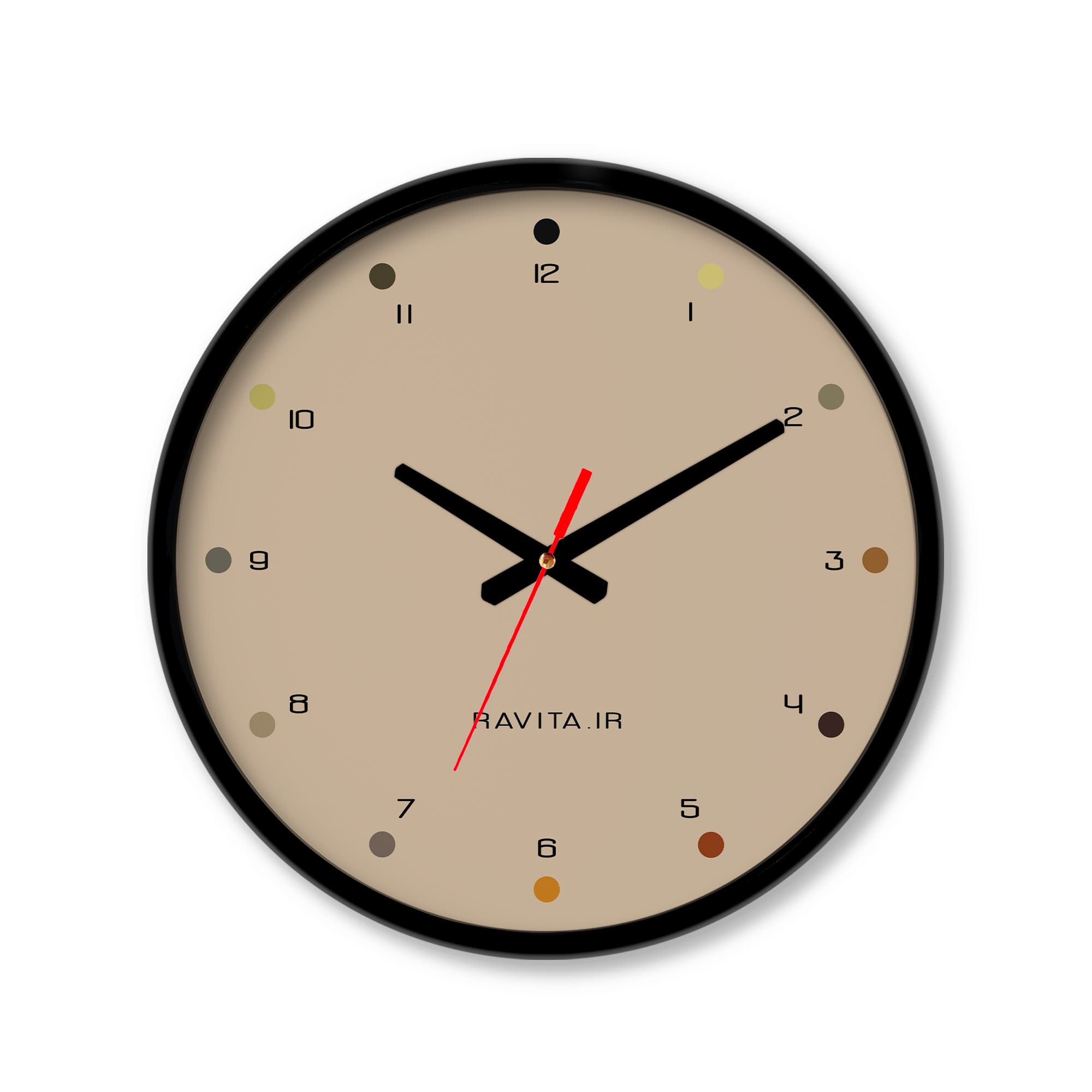 ساعت رومیزی دیواری راویتا طرح Minimal Color کد 3641