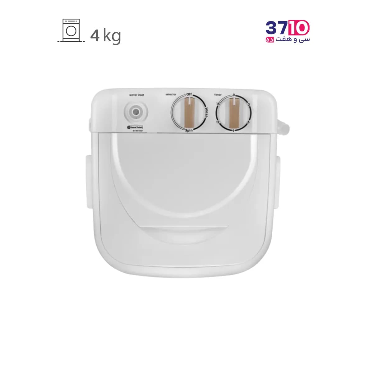 مینی واش جنرال تکنیک General Technic مدل SH-MW 4021 سفید طلایی 4 کیلویی — تصویر ۳