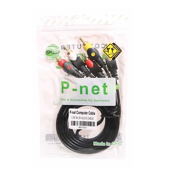 کابل 3-3 ضخیم حرفه ای P-net به طول 1.5 متر — تصویر ۲