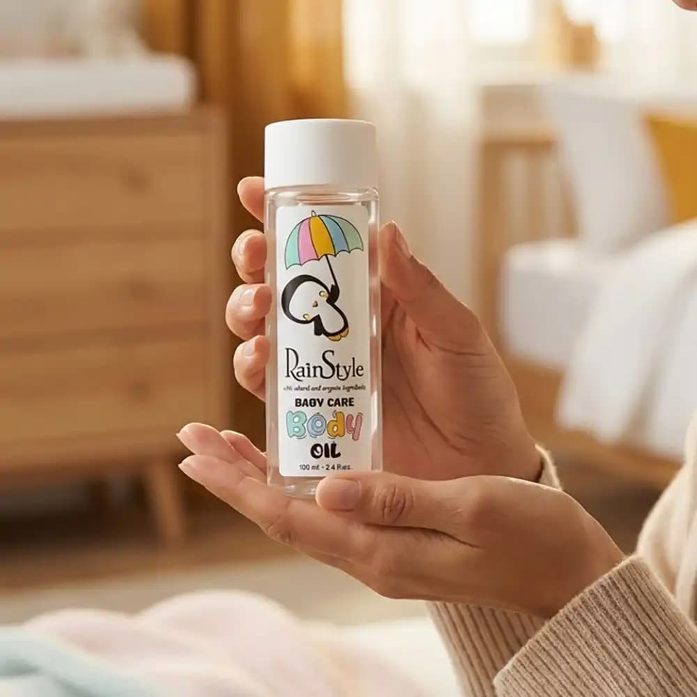 روغن نرمکننده بدن کودک رین استایل (RainStyle) حجم 100 میلی لیتری — تصویر ۲