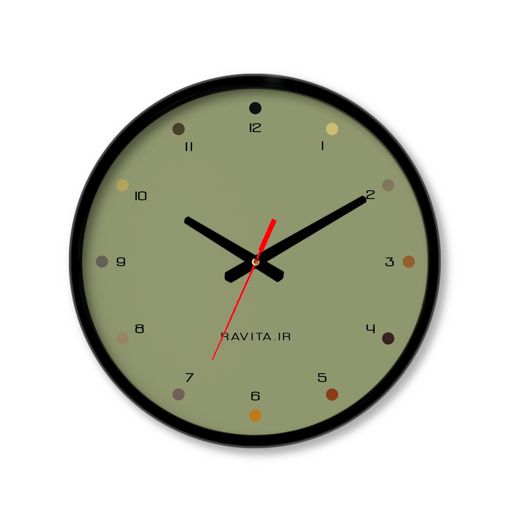 ساعت رومیزی دیواری راویتا طرح Minimal Color کد 3638