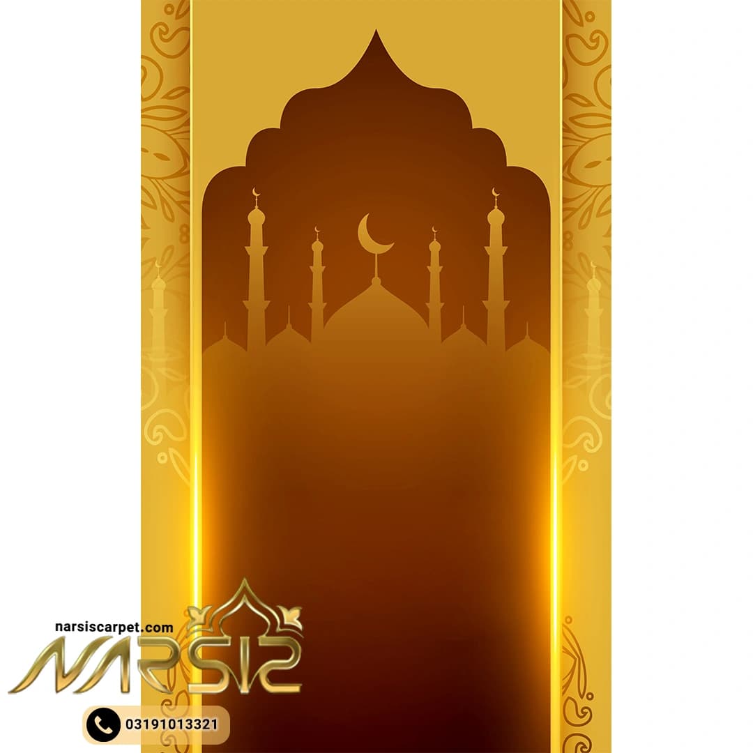سجاده نماز فرشینه طرح گنبد و گلدسته کد sa1032