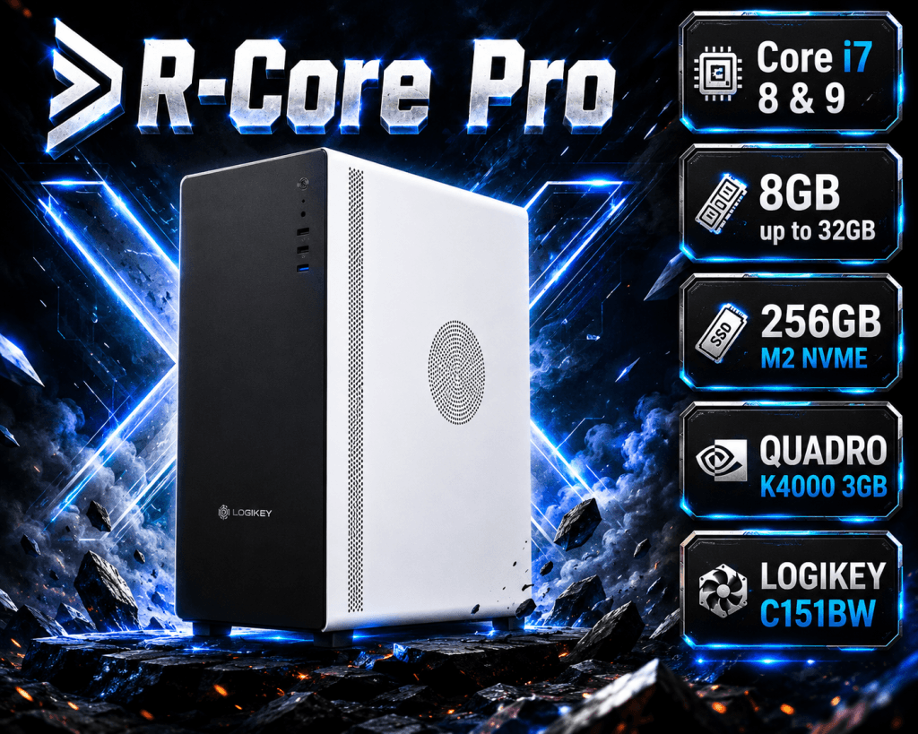 کیس رندرینگ استوک R-Core PRO با پردازنده i7 نسل 8 و 9 — تصویر ۲
