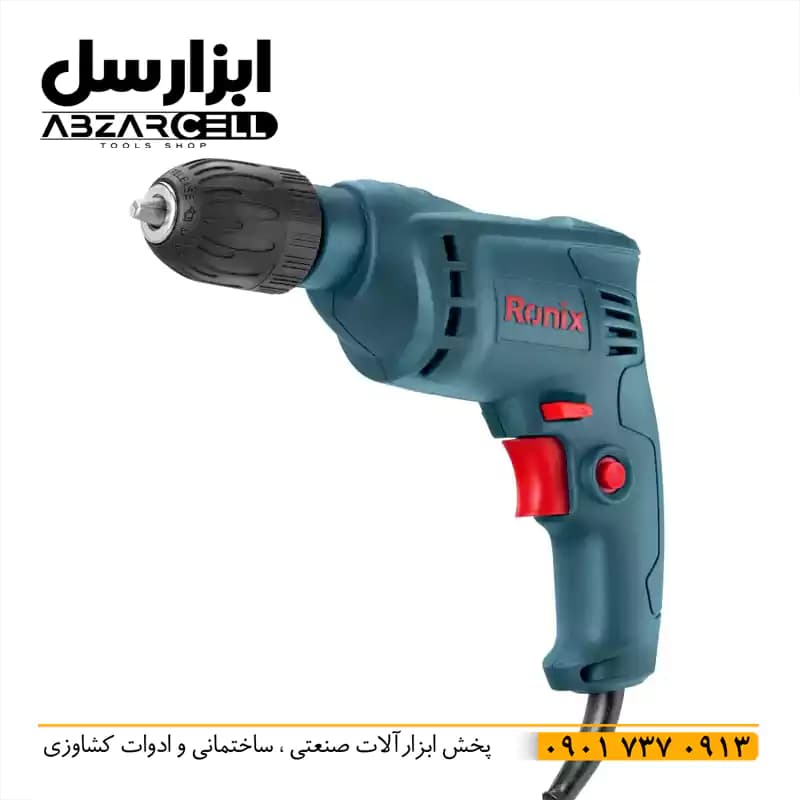 دریل برقی 350 وات رونیکس مدل 2113(اصل) ضمانت ۱۲ ماه| موتور تمام مس