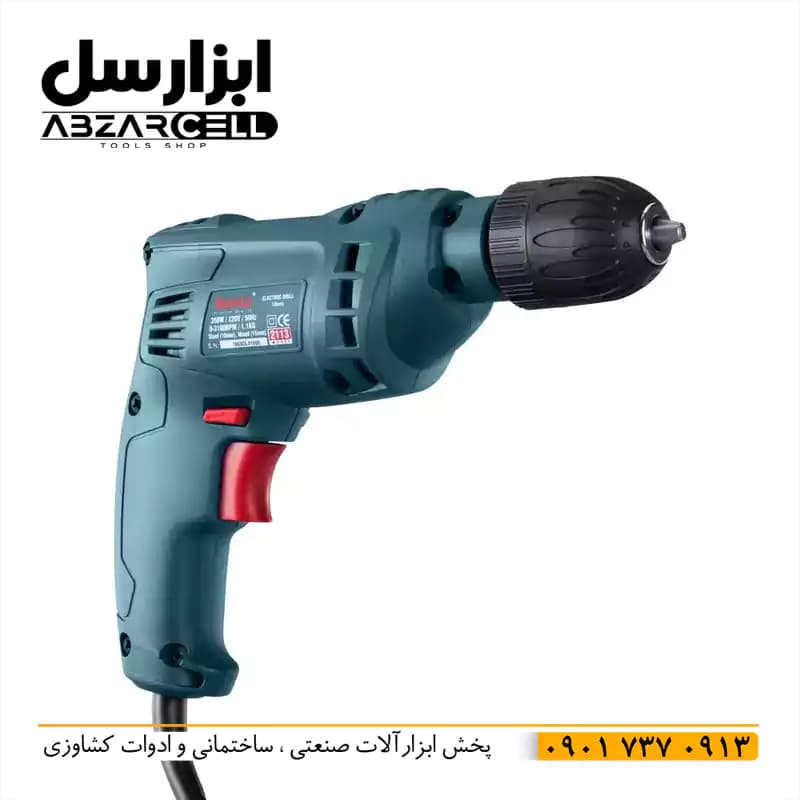 دریل برقی 350 وات رونیکس مدل 2113(اصل) ضمانت ۱۲ ماه| موتور تمام مس — تصویر ۳