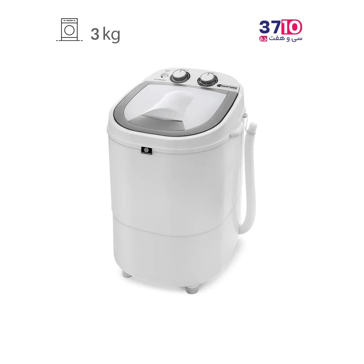 مینی واش جنرال تکنیک General Technic مدل SH-MW 3021 سفید نقره ای 3 کیلویی